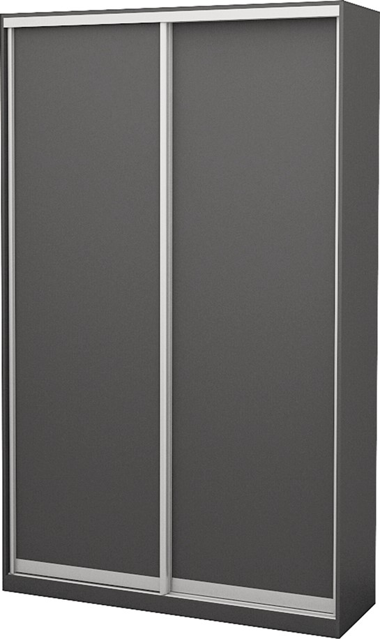 

Шкаф-купе двухдверный Roko 120х242х45 см ДСП Серый