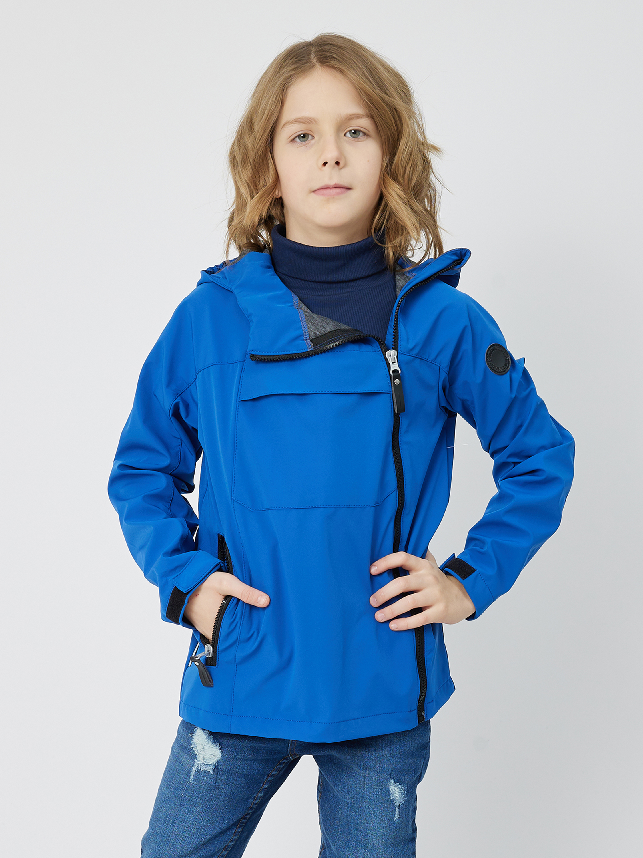 Акция на Дитяча демісезонна куртка-парка для хлопчика Lenne Softshell Jesper 22232-679 110 см от Rozetka