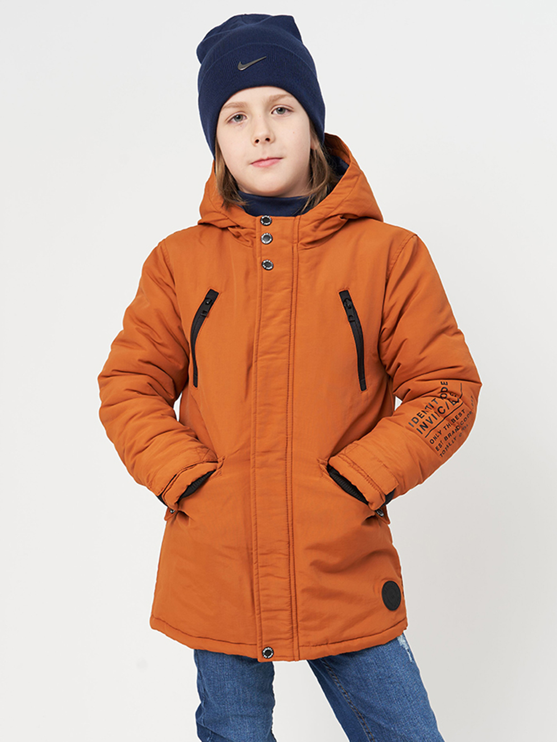Акція на Дитяча демісезонна куртка для хлопчика Minoti Doors 3 37112JNR 104-110 см Помаранчева від Rozetka