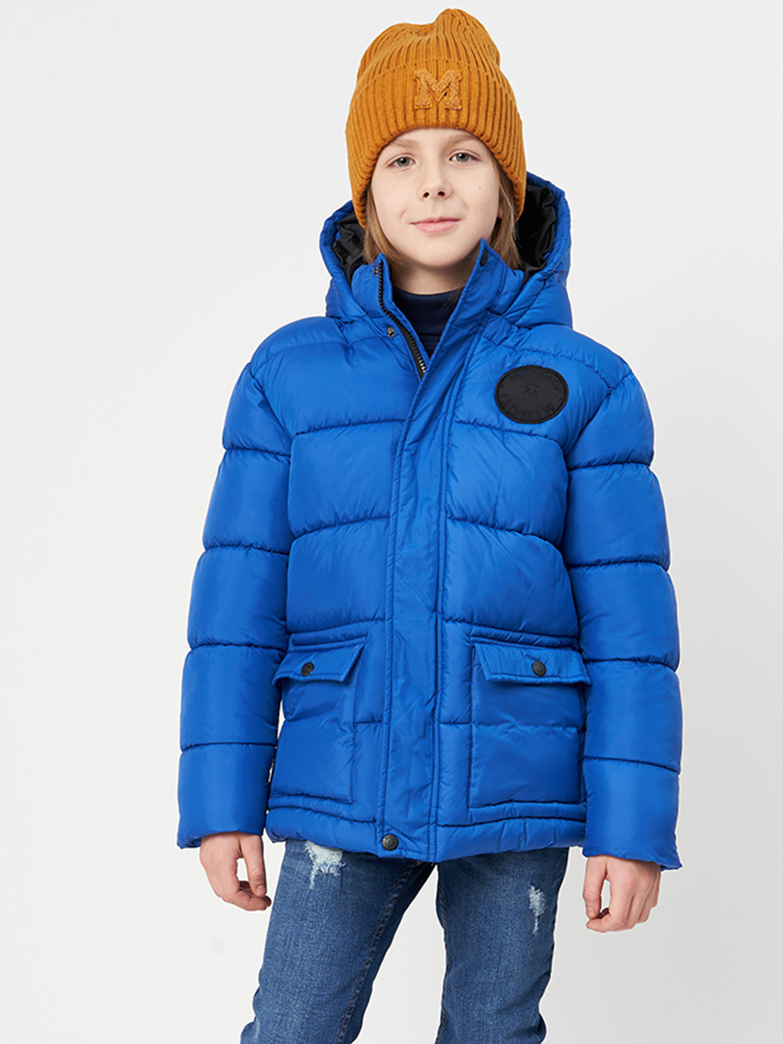 Акция на Підліткова зимова довга куртка для хлопчика Minoti 11COAT 8 37371TEN 146-152 см Синя от Rozetka