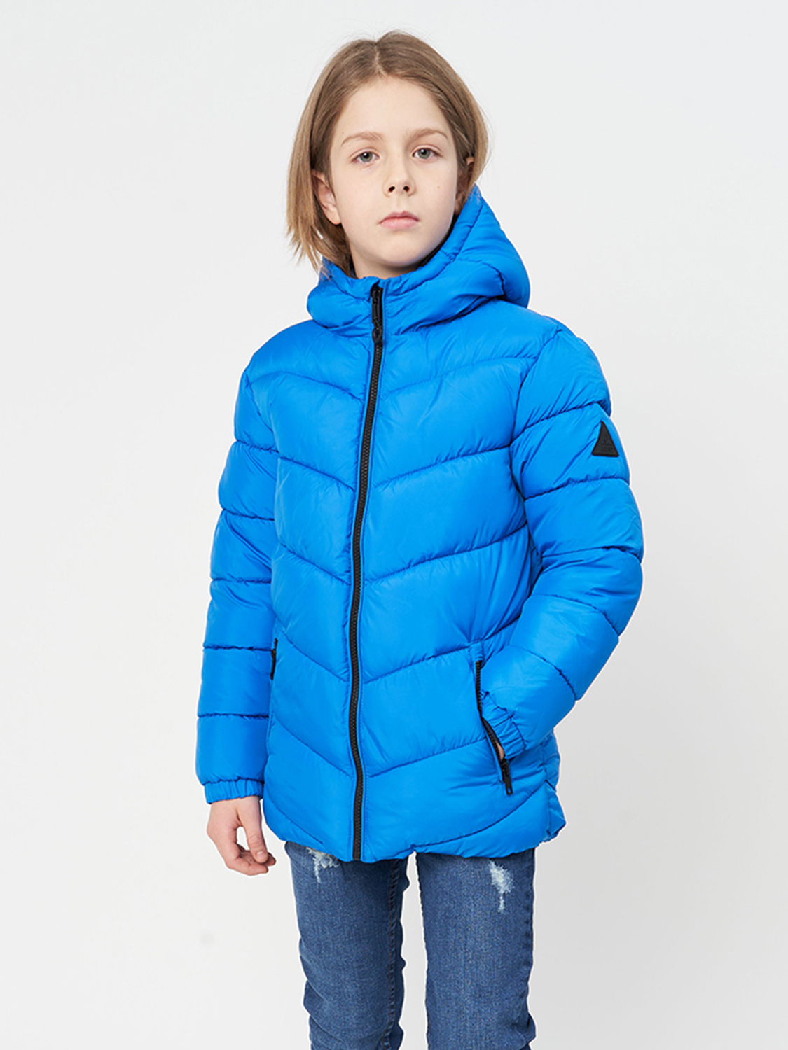 Акція на Дитяча демісезонна куртка для хлопчика Minoti 11COAT 14 37377JNR 110-116 см Синя від Rozetka