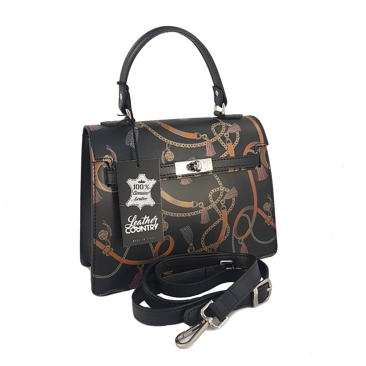 

Сумка женская кожаная Leather Country 4093858 цепи