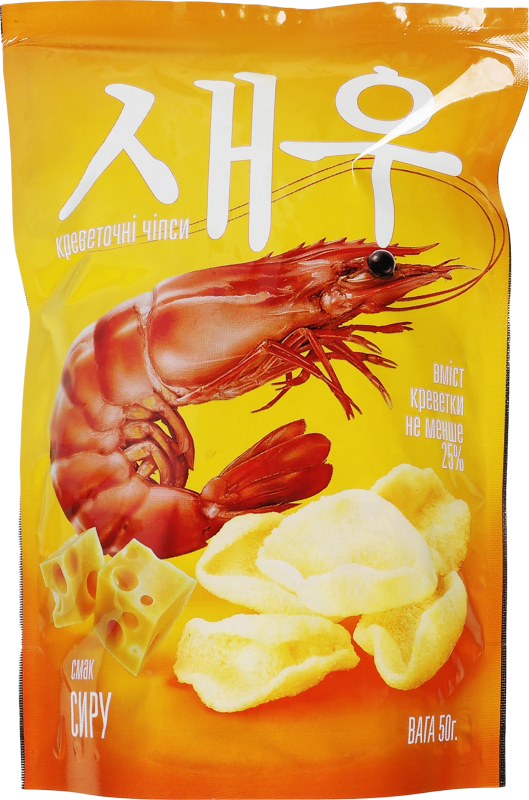 Креветочные чипсы Shrips Сыр 50 г (4820143390754) – купить в Украине ...