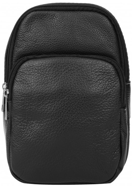 

Мужская сумка-слинг Borsa Leather (1t1022m-black) черная