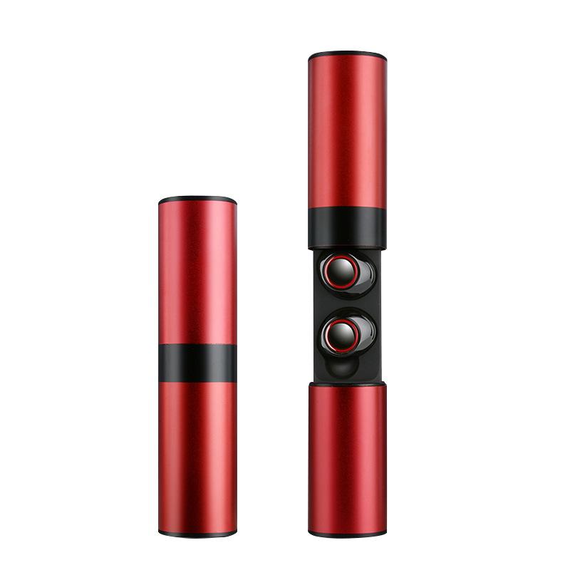 

Беспроводные Bluetooth наушники портативные водонепроницаемые + зарядное устройство S2 TWS Красный