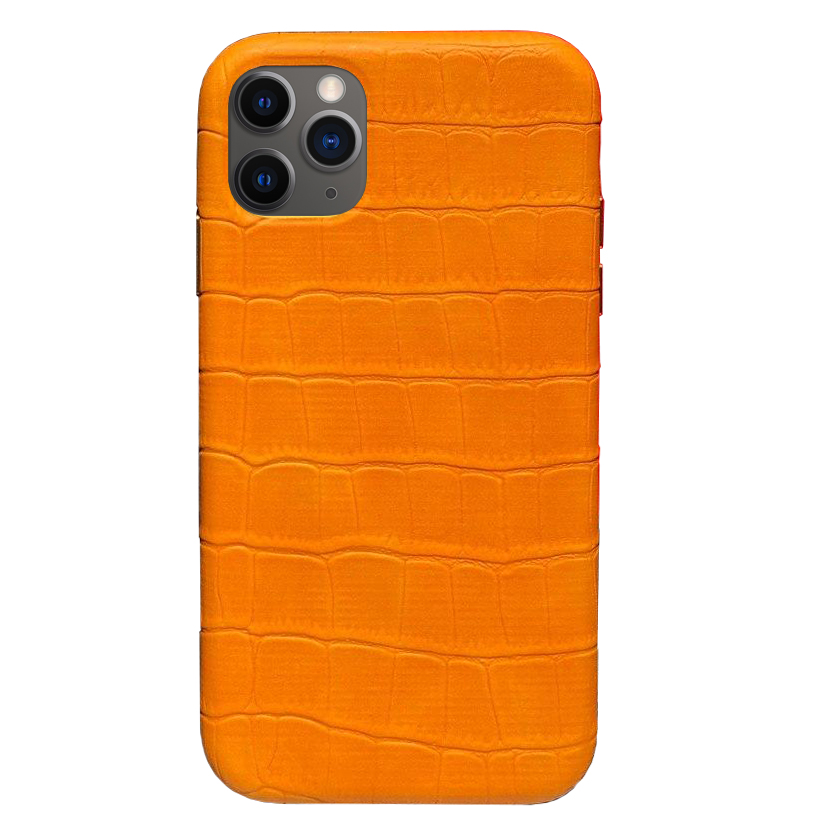 

Панель Wemacy Leather Crocodile Case для iPhone 11 Pro Orange (CC-0023)