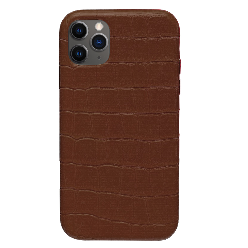 

Панель Wemacy Leather Crocodile Case для iPhone 11 Pro Max Brown (CC-0027)