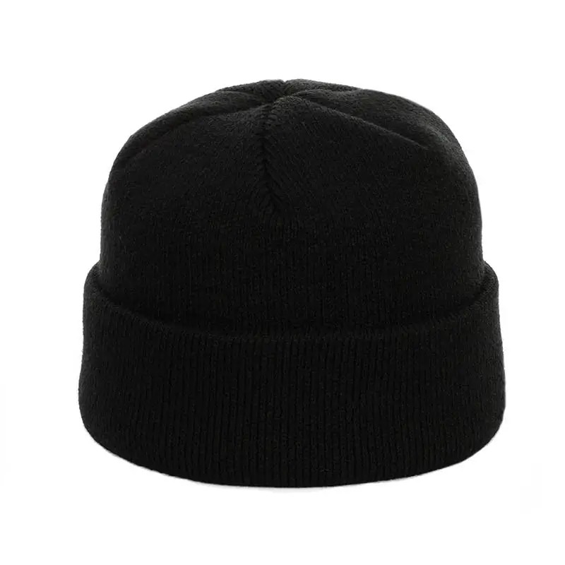 Мужская шапка вязанная зимняя на флисе FILEX One-size Черная – низкие ...