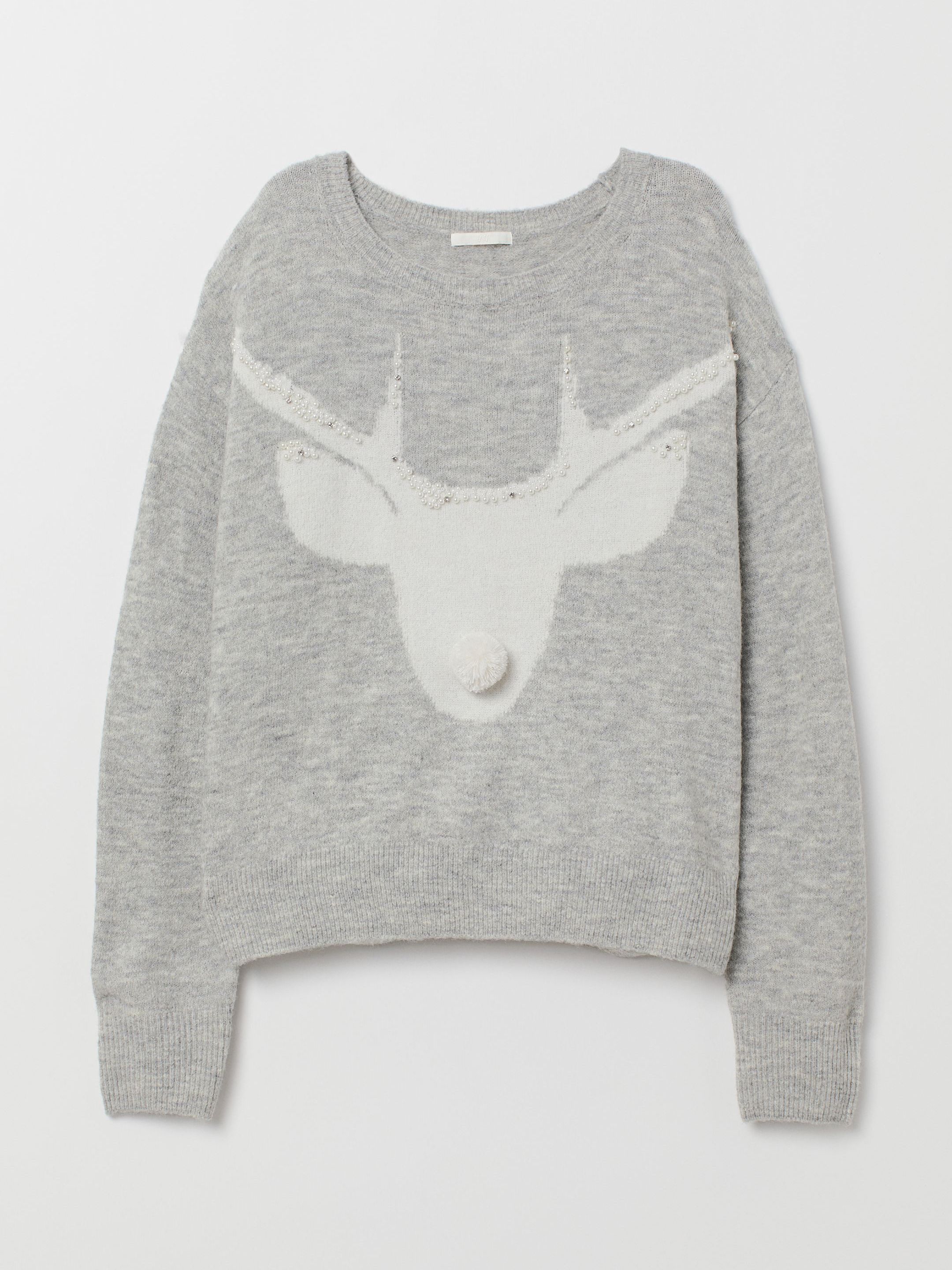 

Джемпер H&M 6999348 S Серый с рисунком