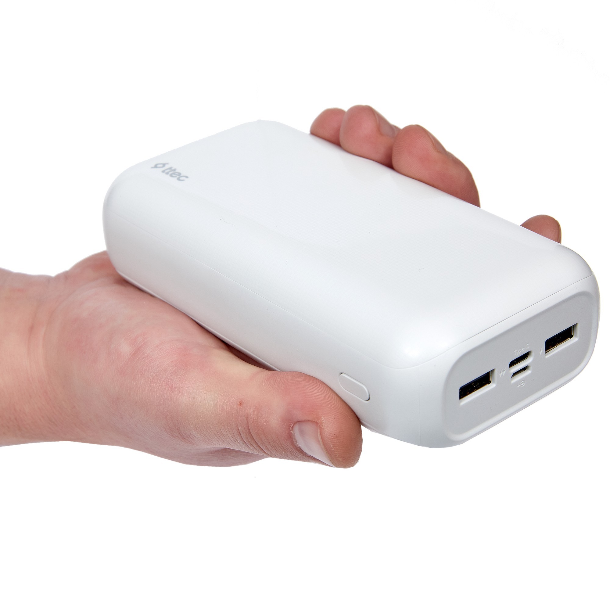 УМБ Мощный Power Bank Ttec White 30000 Повербанк для телефона с быстрой ...