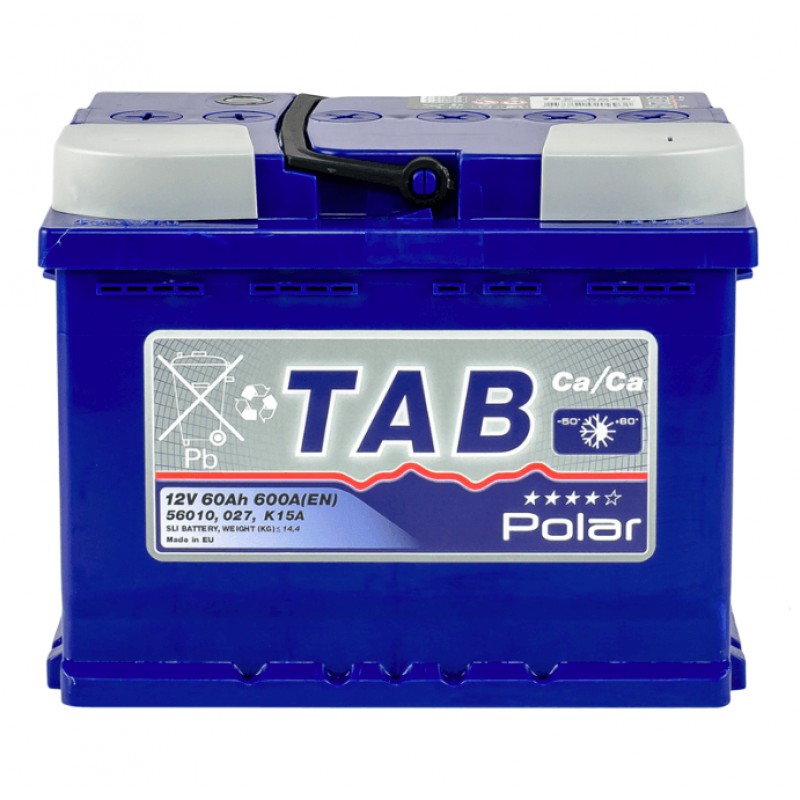 Автомобильный аккумулятор TAB Polar Blue 60Ah/12V Euro (+/-) – фото .