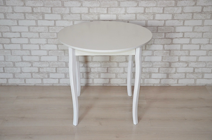 

Круглый стол Тавол Крег D600 ножки фигурные деревянные Белый