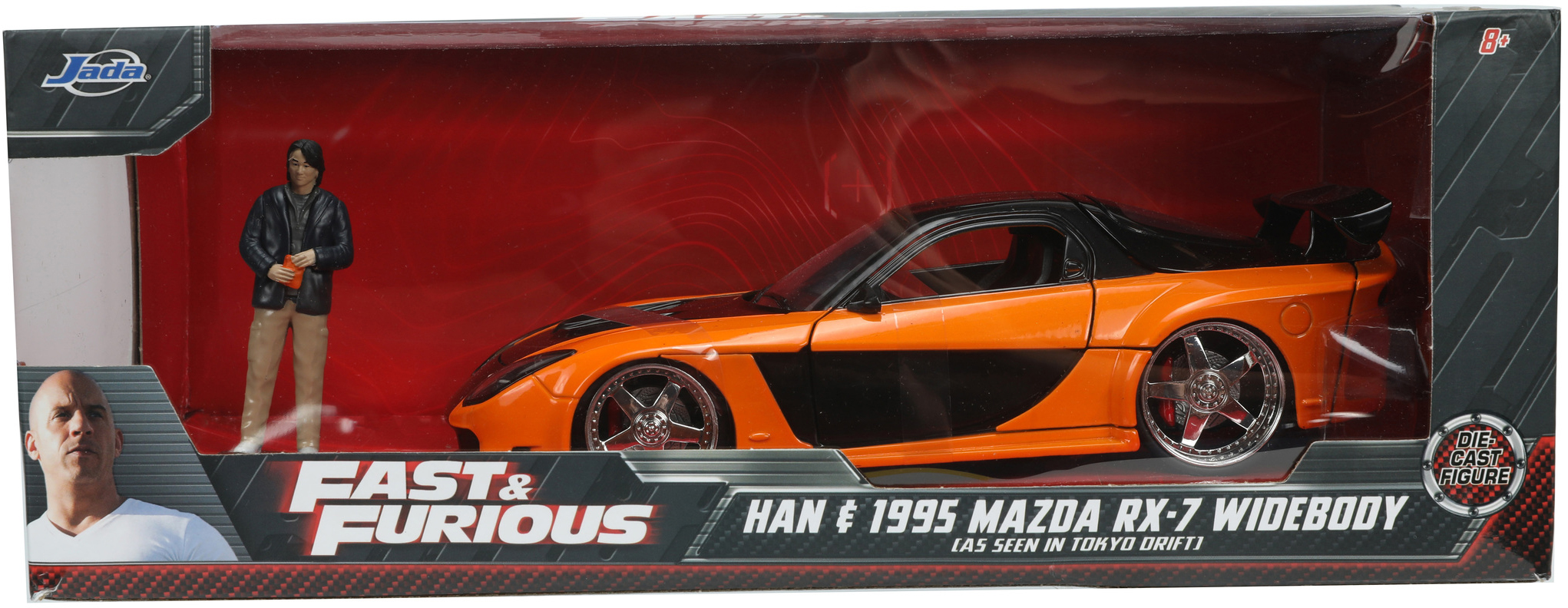 Машина металлическая Jada Форсаж 9 Mazda RX-7 с фигуркой Хана 1:24  (4006333080197) – фото, отзывы, характеристики в интернет-магазине ROZETKA  | Купить в Украине: Киеве, Харькове, Днепре, Одессе, Запорожье, Львове