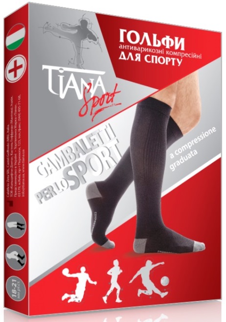 

Гольфы Tiana 760 37-38 р Черно-серые