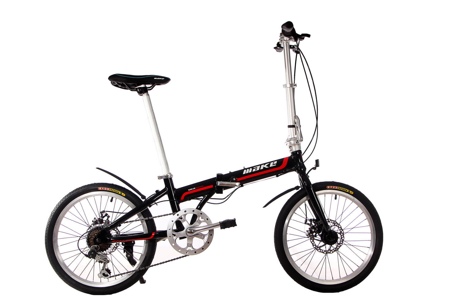 

Велосипед складной Make bike 20" / рама 17" бело-голубой (MB2017W)