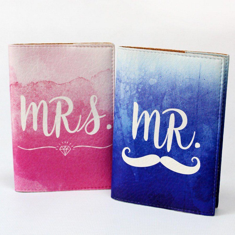 

Набор обложек на паспорт Just cover "Mr&Mrs" 13,5 х 9,5 см