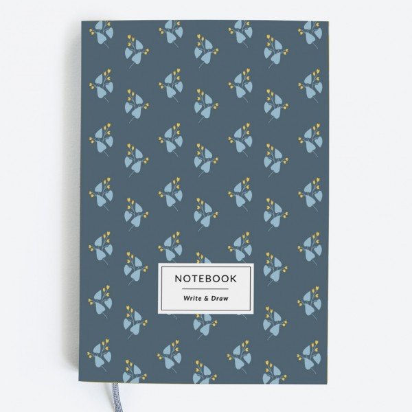 

Блокнот Gifty "Write&Draw Blue flowers" L