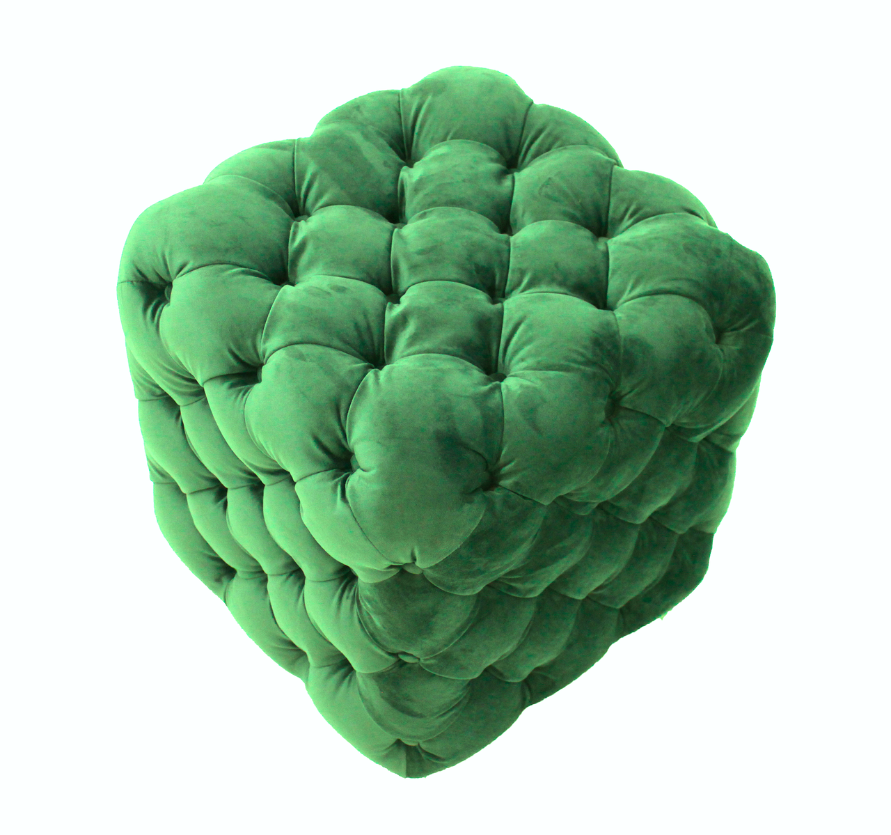 Пуфик-кубик с каретной стяжкой для прихожей MeBelle CUBIC 45 х 45 см в ...