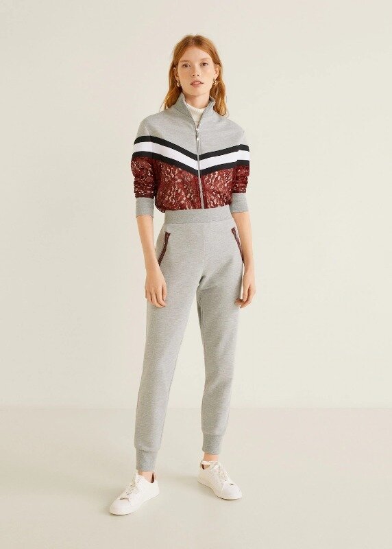 

Брюки джоггеры MANGO 43080966-2 XL серый
