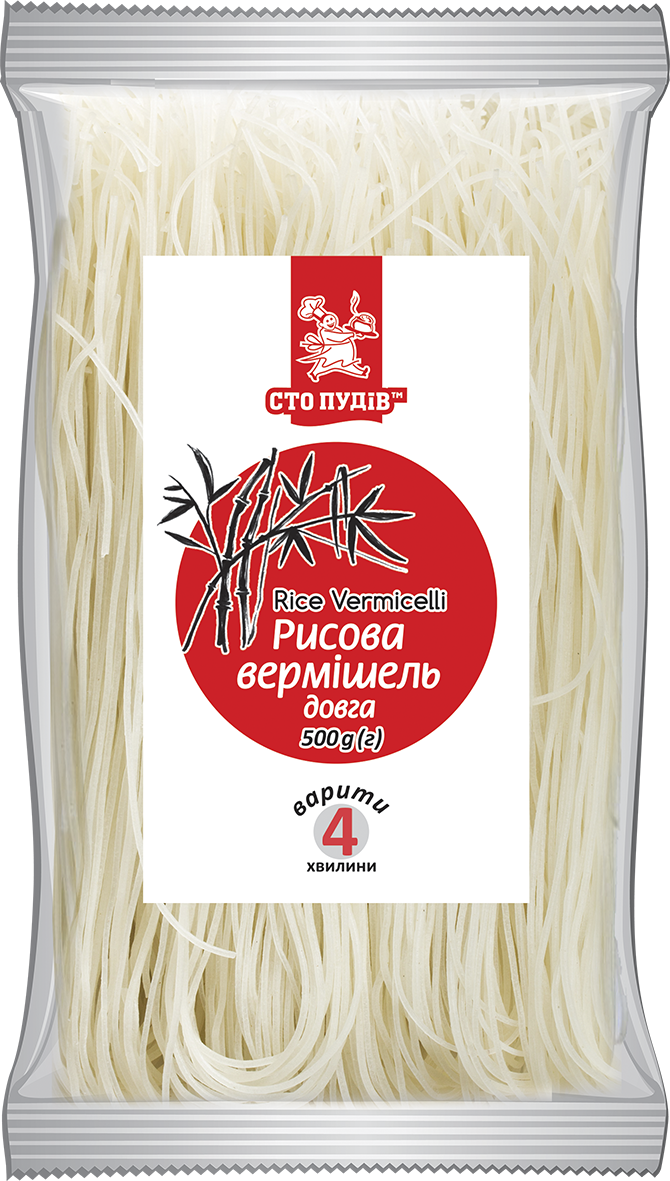 Вермишель рисовая Сто Пудов длинная 500 г (4820169834348) – купить по ...
