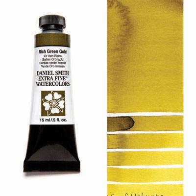 

Краска акварельная Daniel Smith 15 мл Rich Green Gold