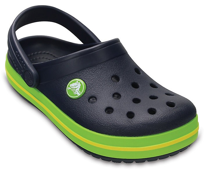 Crocs Kids Crocband Clog Navy Volt Green . 28 11 18