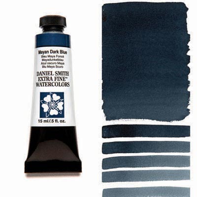 

Краска акварельная Daniel Smith 15 мл Mayan Dark Blue