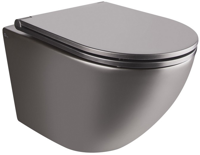 

Унитаз подвесной QTAP Robin QT1333046ENRMB безободковый с сиденьем Slim Soft Close