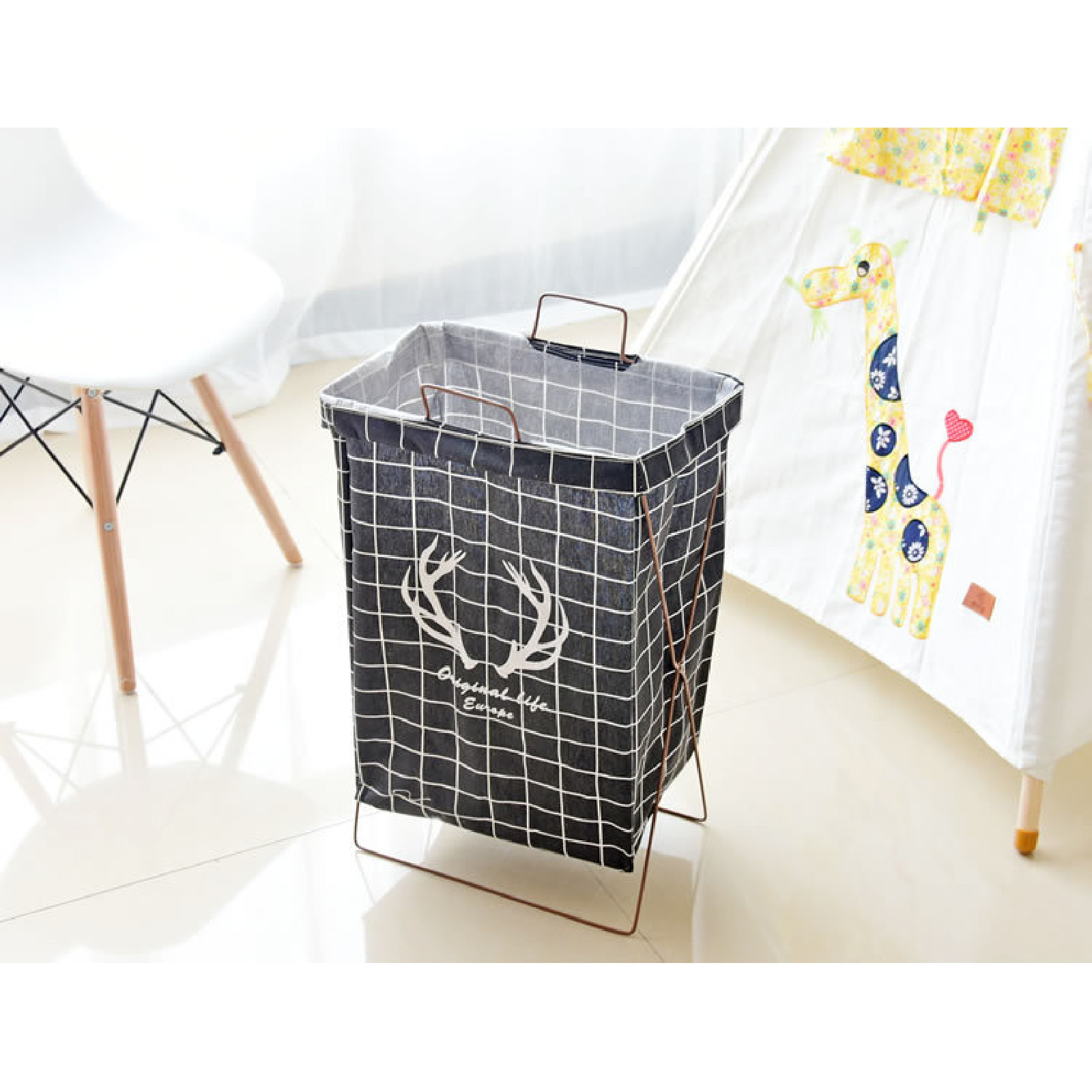 

Корзина для игрушек "Оленьи рога" Oki Kids Корзина для игрушек черная