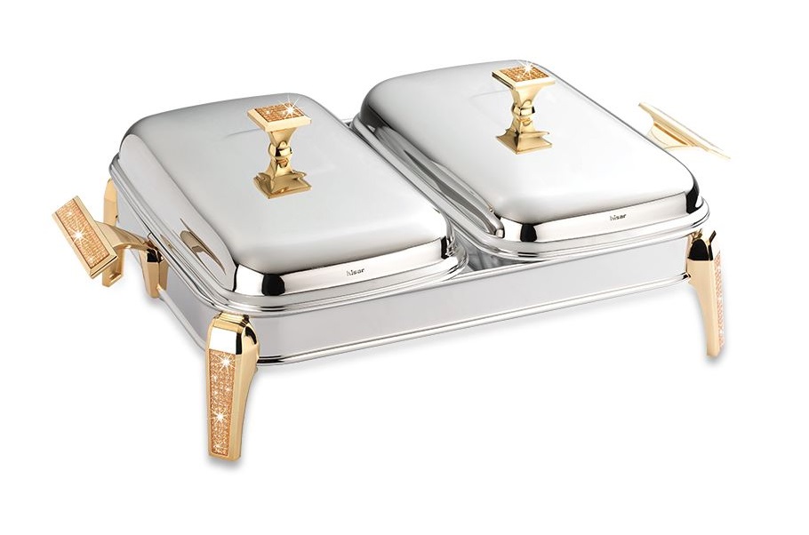 

Мармит HISAR Mercury Gold прямокутний подвійний