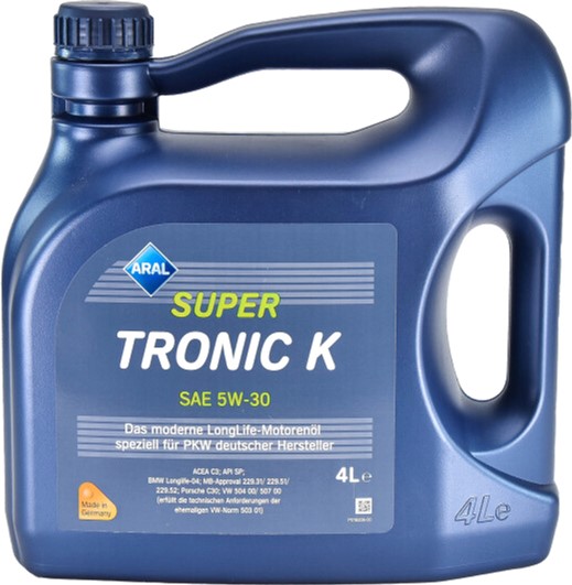 Моторное масло Aral SuperTronic K 5W-30 4 л (364) (15DBCD, 15DBD0 ...