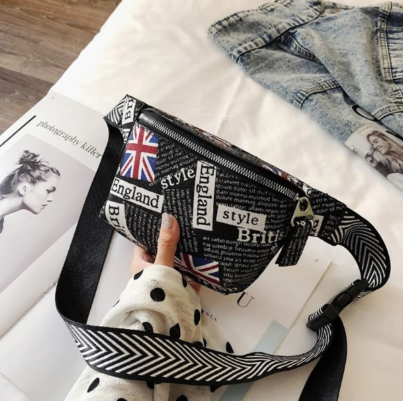 

Сумка на пояс (бананка) Jsstore Англия Черный