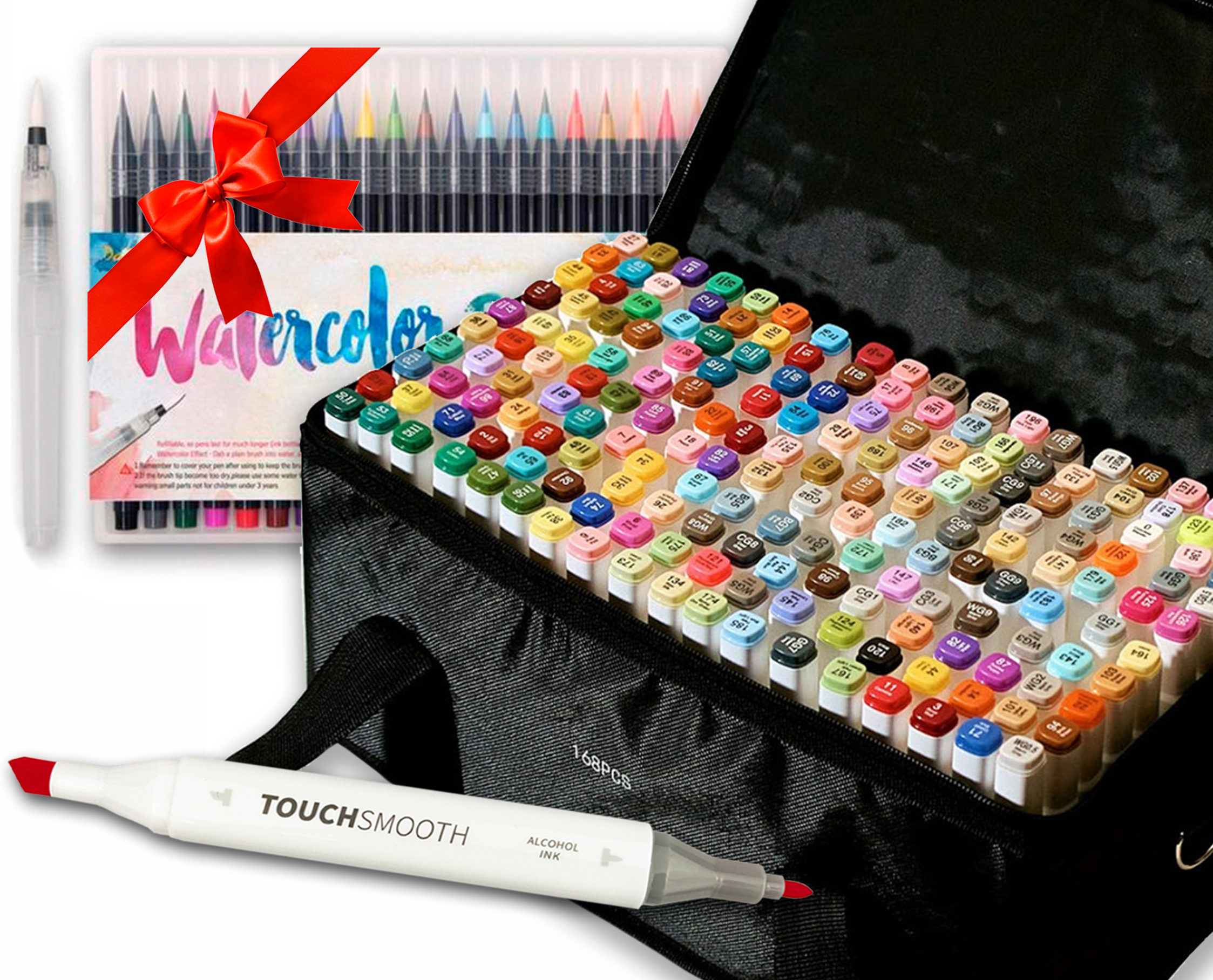 Набор двусторонних маркеров Touch Smooth для скетчинга и рисования на ...