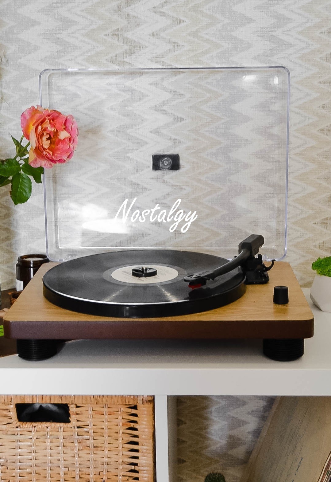 Вініловий програвач Auna TT Classic Wood з вбудованими колонками ...