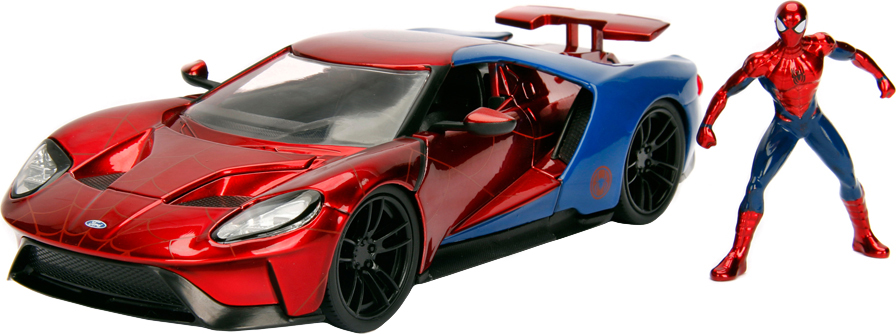 

Машина металлическая Jada Марвел Человека-Паук Ford GT (2017) + фигурка Человека-Паука 1:24 (253225002) (4006333065156)