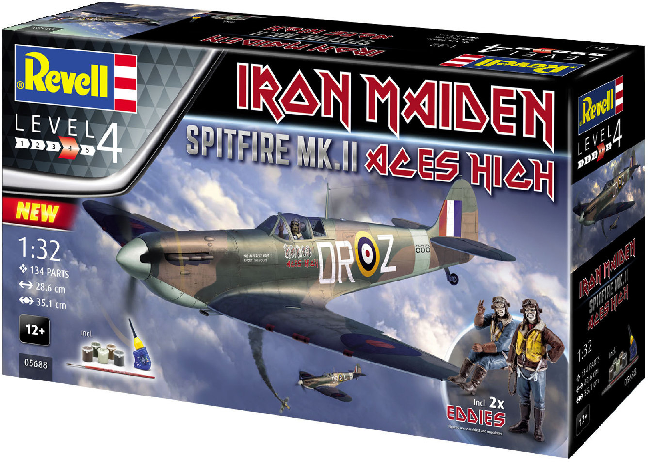 

Сборная модель Revell Истребитель Спитфайр Mk.II "Aces High" Iron Maiden. Масштаб 1:32 (RVL-05688) (4009803056883)