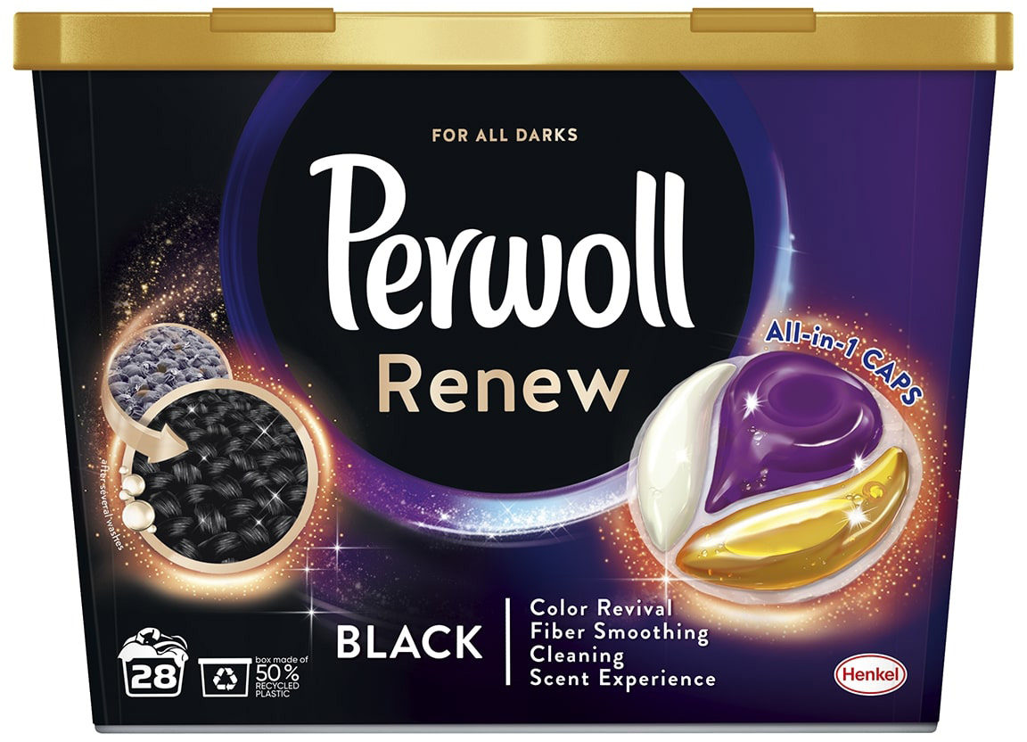 Средство для деликатной стирки Perwoll Капсулы для черных и темных ...