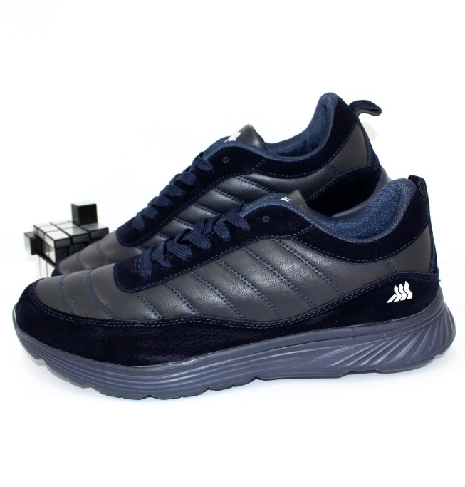 

Мужские кроссовки баталы bayota F1728-1 46 29.5см тёмно синий