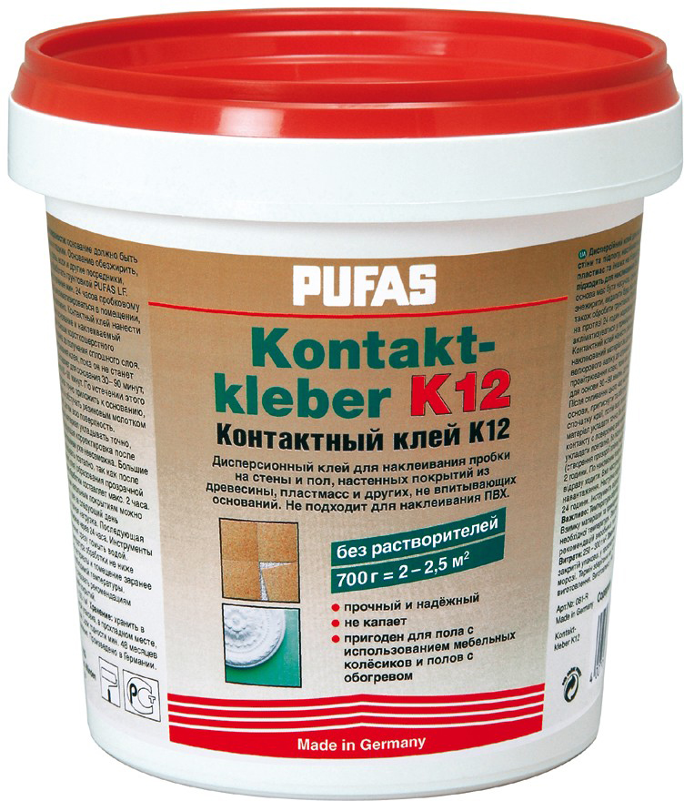 

Клей Pufas Контактный клей К12 0.7 кг (4007954073919)