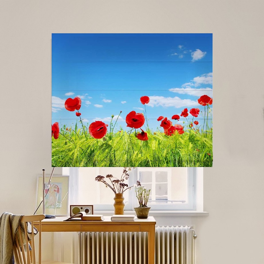 

Римская штора система Classic InHt Фотопечать Цветы 00-342 Джуси Велюр 140х170 см