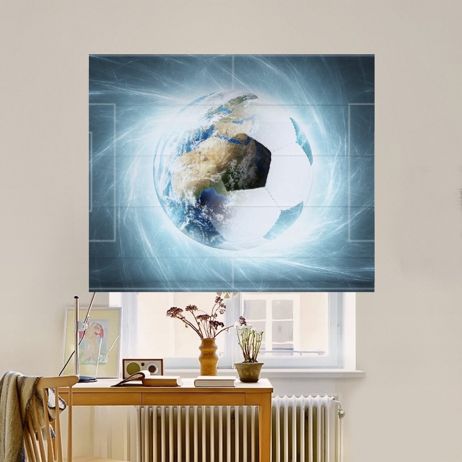 

Римская штора система Classic InHt Фотопечать Спорт 10-040 Джуси Велюр 110х170 см