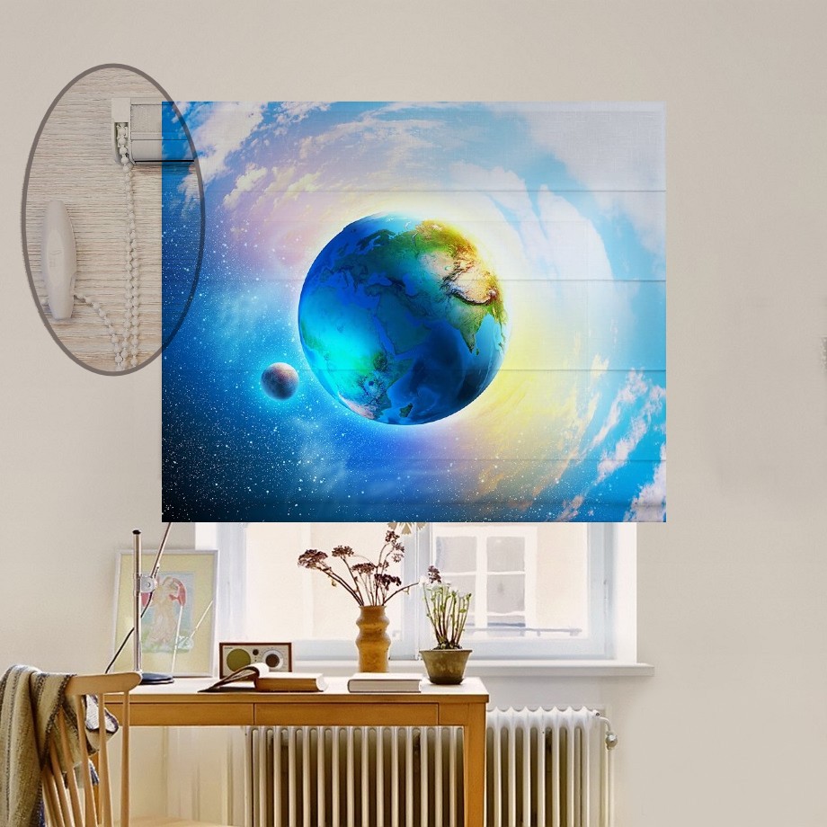 

Римская штора система Lux Coullise InHt Фотопечать Природа 05-950 Джуси Велюр 70х170 см