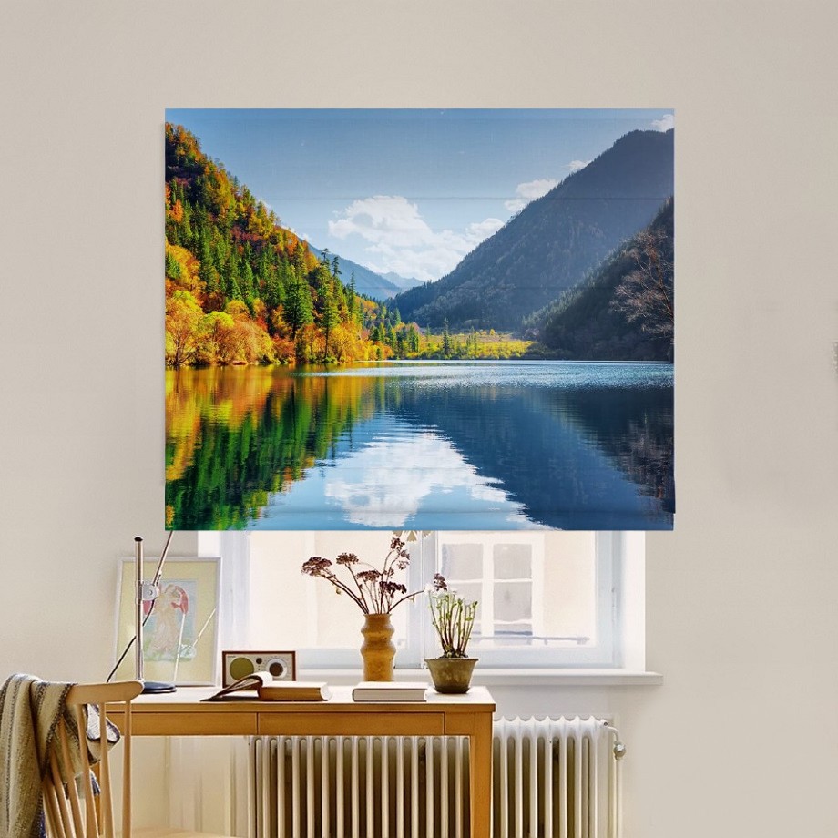 

Римская штора система Classic InHt Фотопечать Природа 05-301 Джуси Велюр 80х170 см