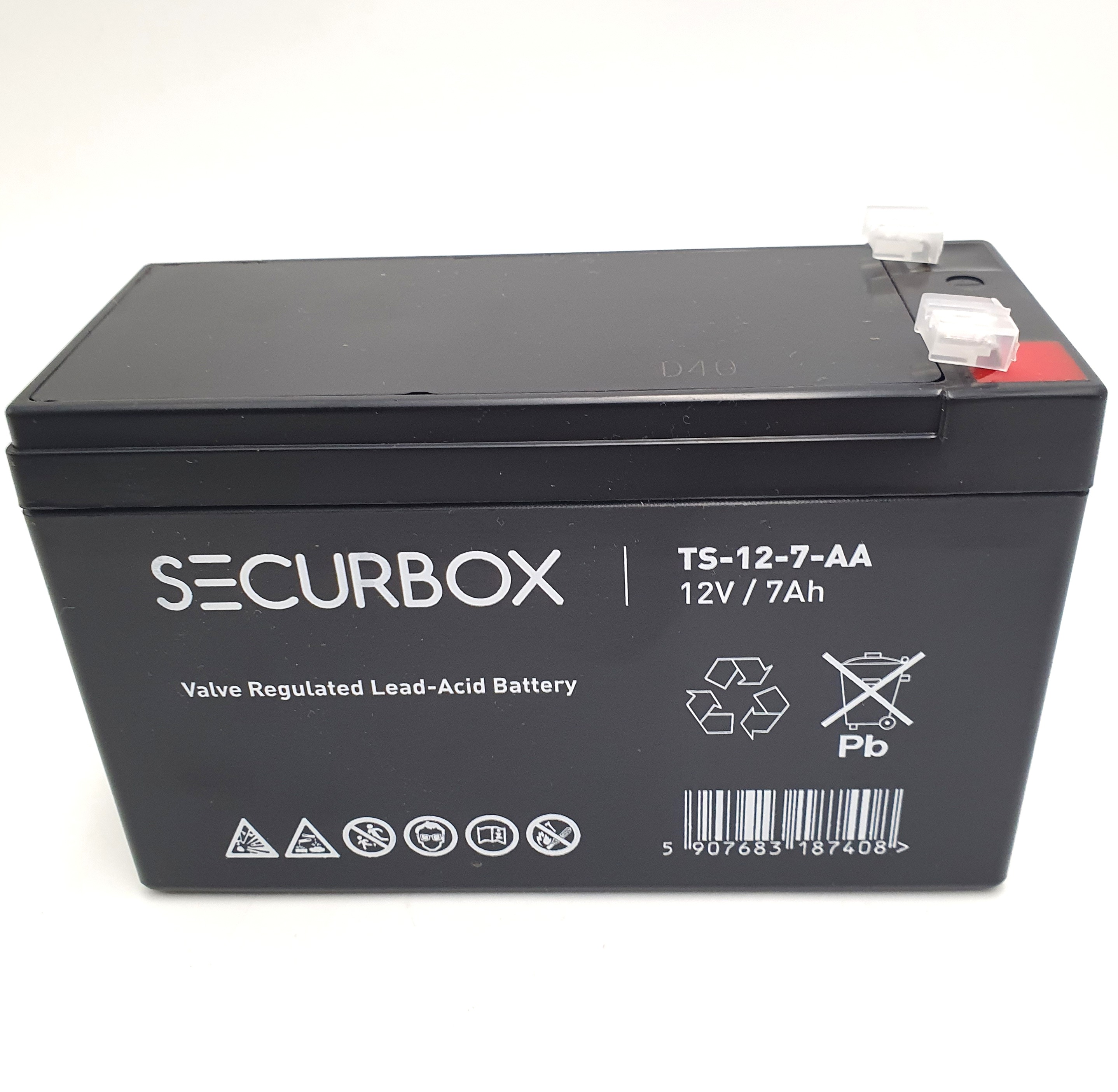 Аккумуляторная батарея к ИБП 12В 7Ач аккумулятор AGM 12v 7A Securbox ...