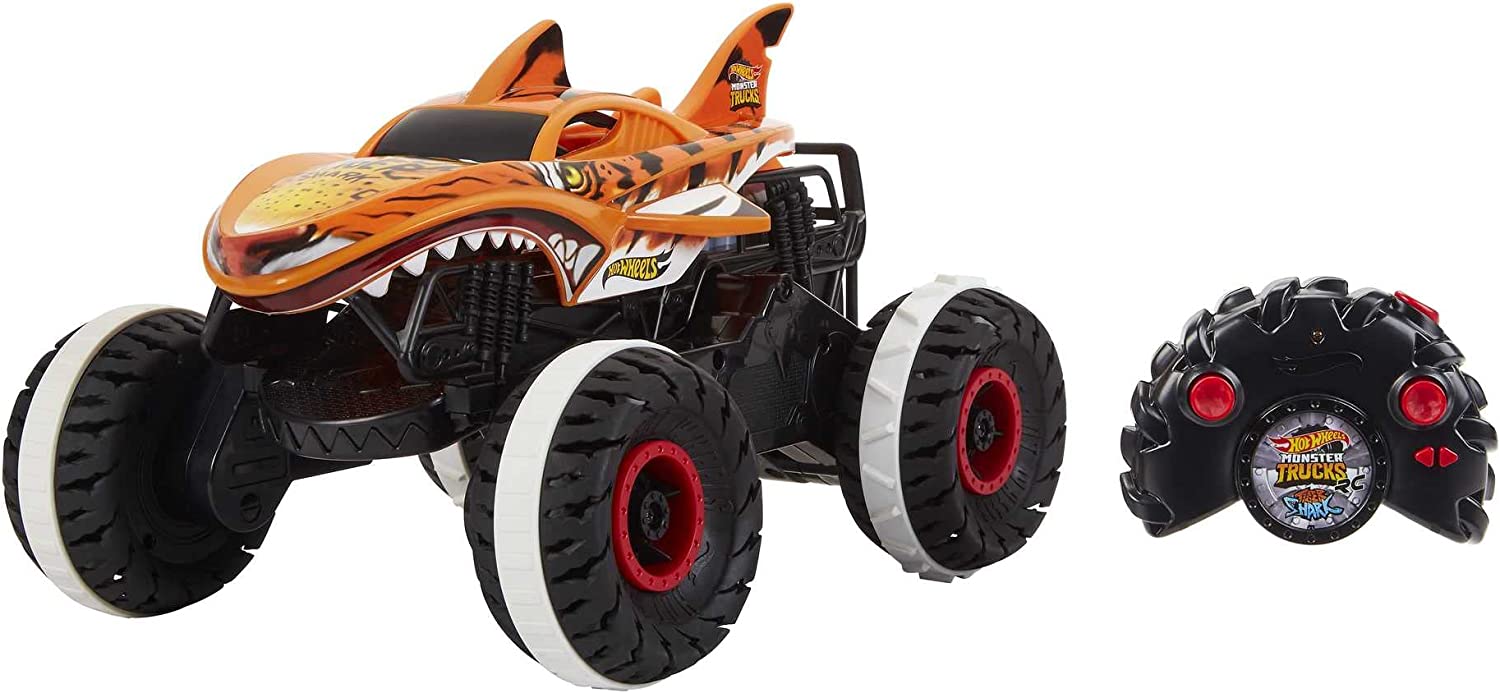 Большой Монстр Трак 1:15 Тигровая Акула на Пульте Управления Monster Trucks  RC Tiger Shark Hot Wheels HGV87 – фото, отзывы, характеристики в  интернет-магазине ROZETKA от продавца: ActionToyStore | Купить в Украине:  Киеве,