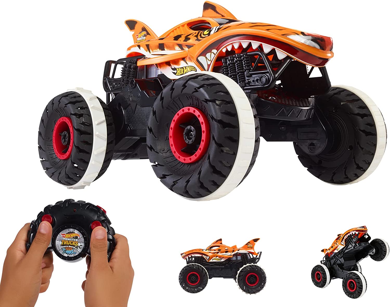 Большой Монстр Трак 1:15 Тигровая Акула на Пульте Управления Monster Trucks  RC Tiger Shark Hot Wheels HGV87 – фото, отзывы, характеристики в  интернет-магазине ROZETKA от продавца: ActionToyStore | Купить в Украине:  Киеве,