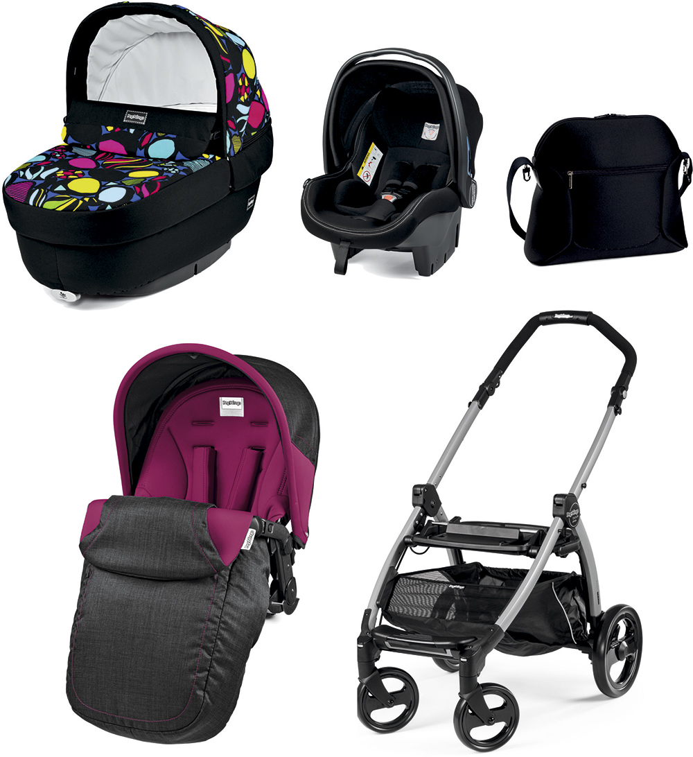 Коляска Peg-Perego 3в1 Book Plus Elite Manri с рисунком (PACK03 ...