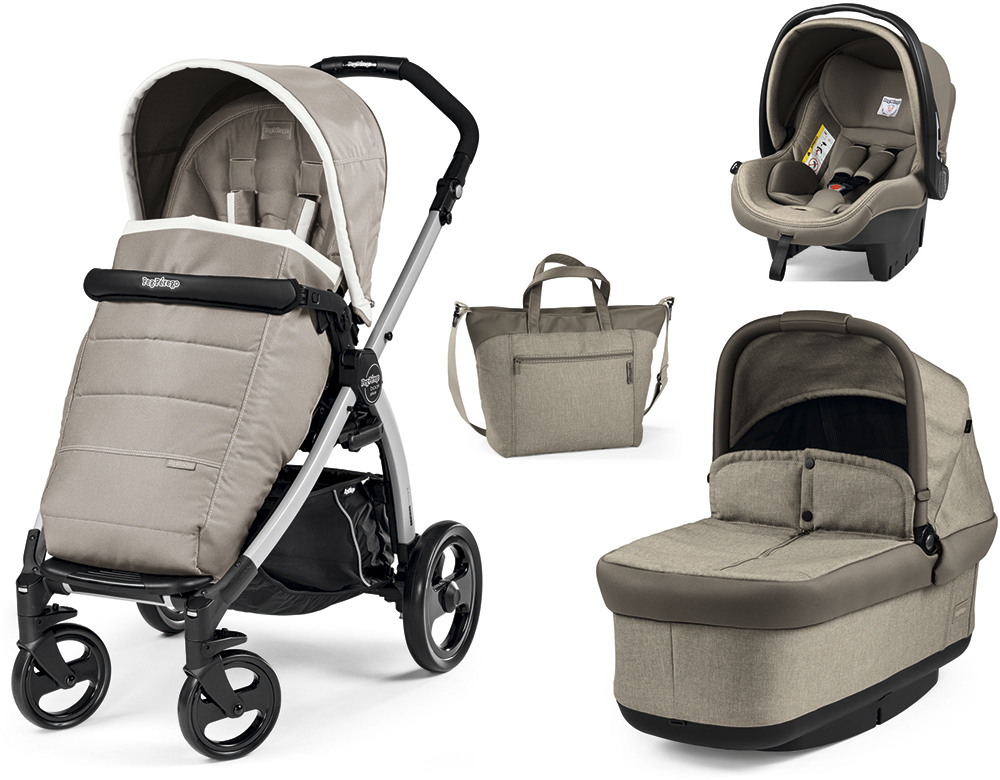 Коляска Peg-Perego 3в1 Book Plus Pop Up Cream Кремовая (PACK03 ...
