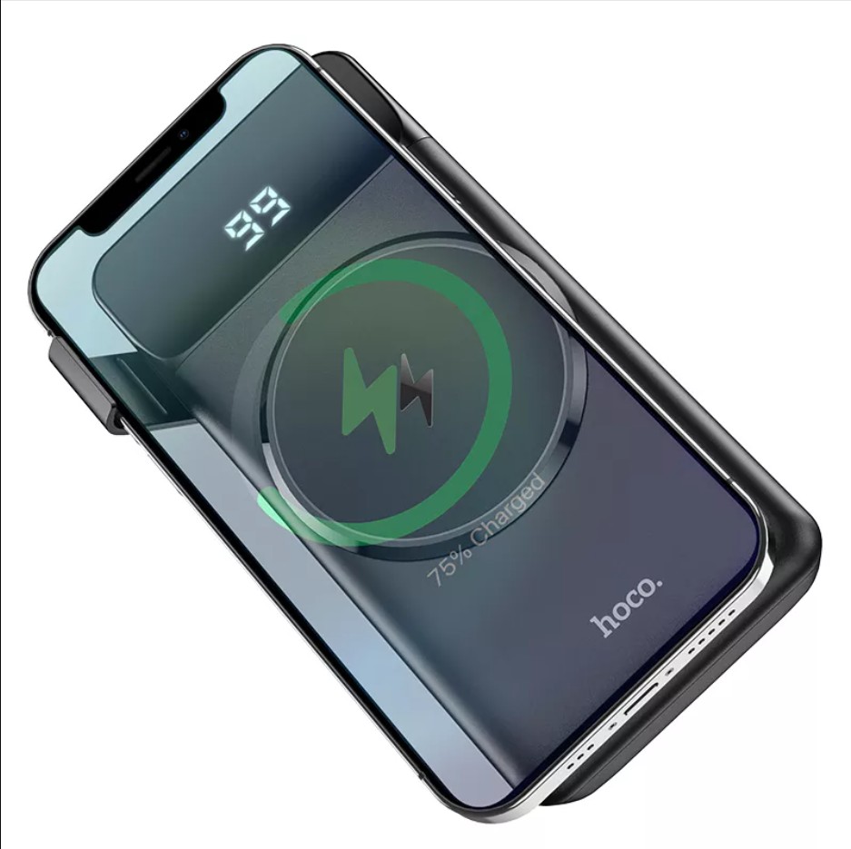 Повербанк Hoco J76 Bobby Magnetic 15W QC22.5W 10000 mAh с беспроводной ...