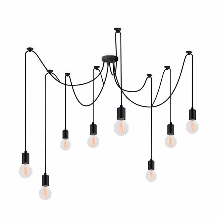 

Люстра подвесная Atma Light 8 плафонов серии Loft Spider-8